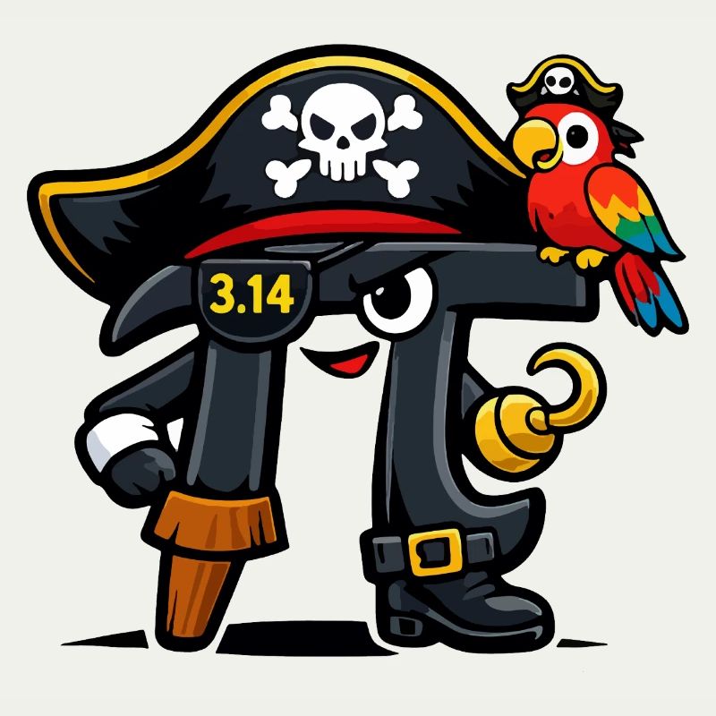 Pi devine les maths Jour Pi Pirate Design