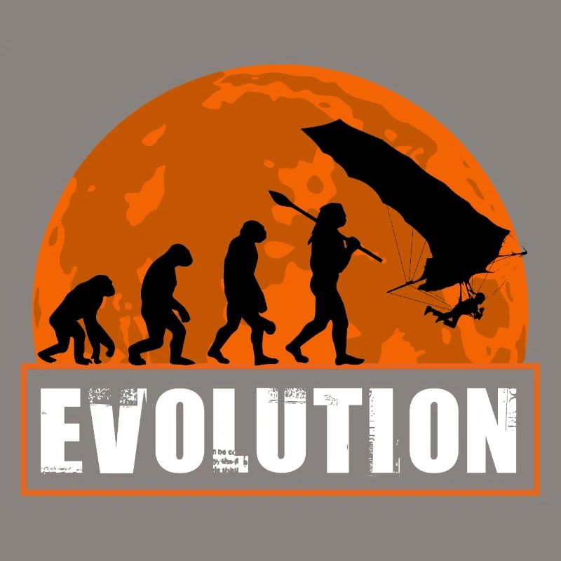 Evolution of Hang Glider Pilot Sunset Design