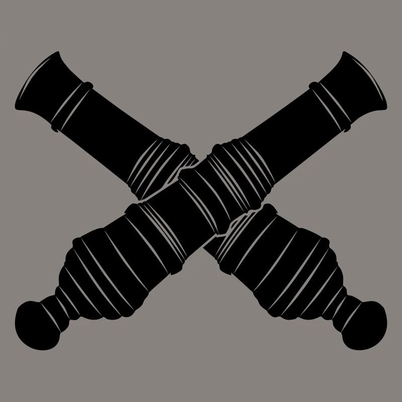 Deux canons croisés