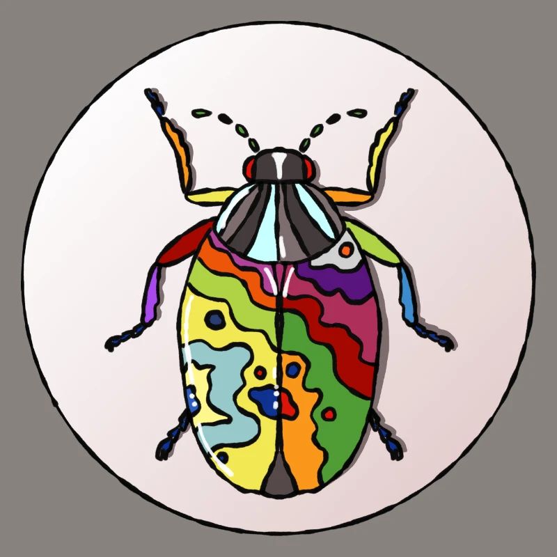 Lebender Regenbogenkäfer