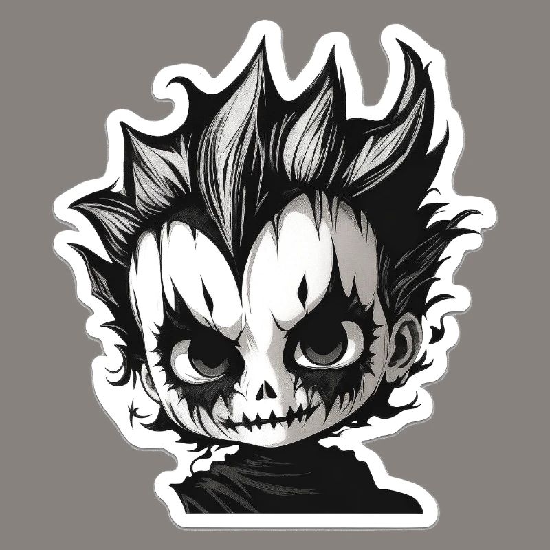 Spiky Skull Chibi