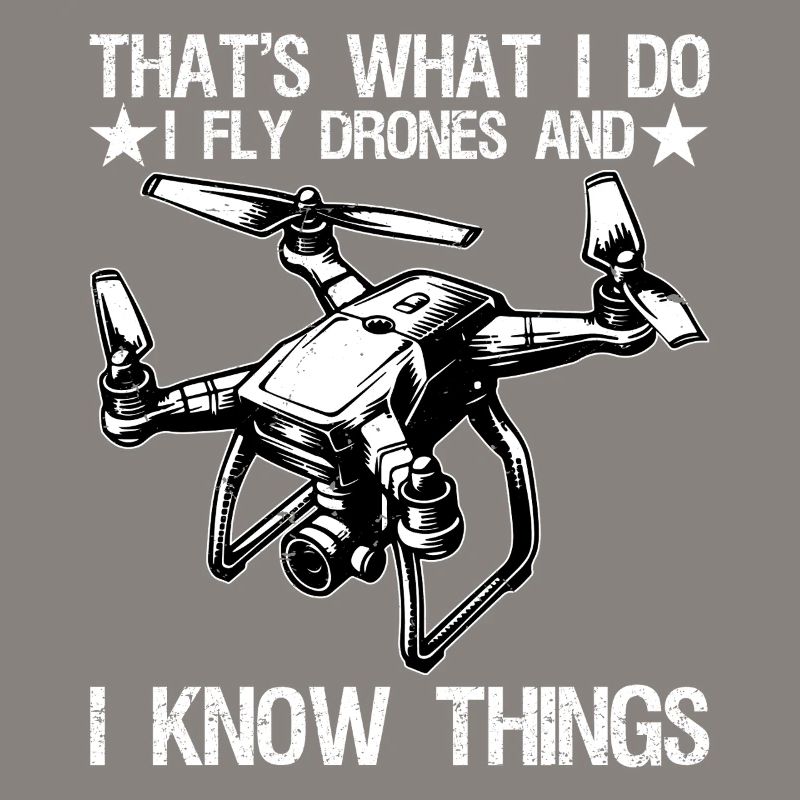 I Fly Drones And I Know Things Funny Drone Pilot 
