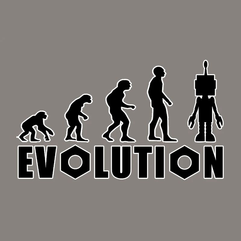 Evolution von Mensch zu Android