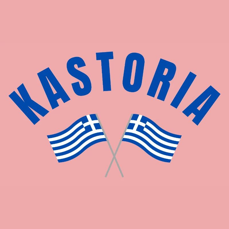 Drapeaux grecs de Kastoria