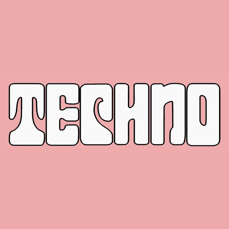 Futuristic Techno Pattern Tee