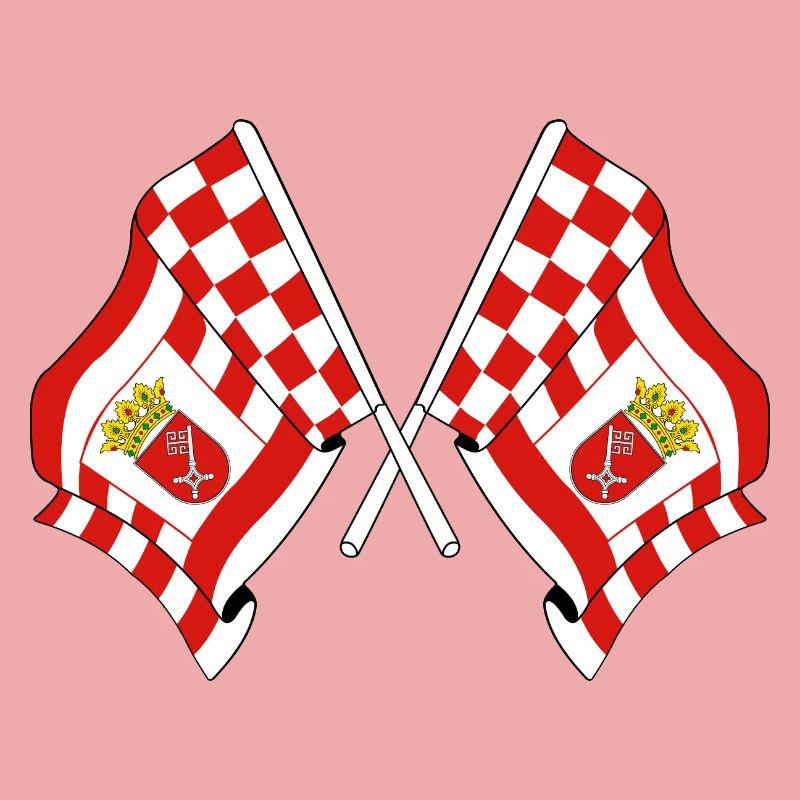 Deux drapeaux Brême