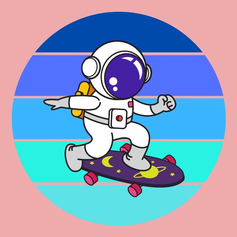 Spaceman, astronaut, rocket