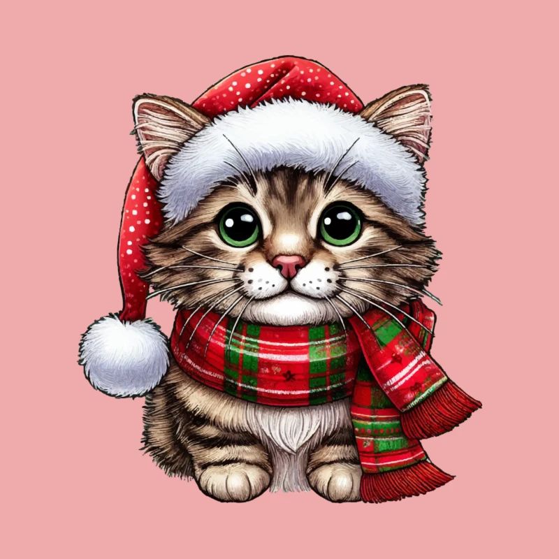 Chat Père Noël