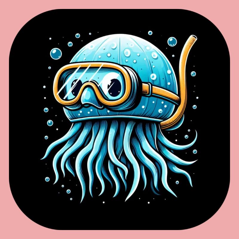 Octopus with Diving Goggles Comic