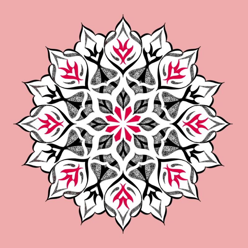 Dessin mandala dotwork