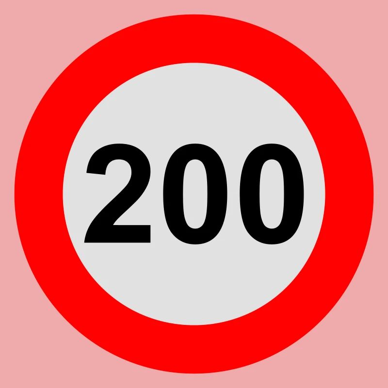 Speed limit 200 km/h