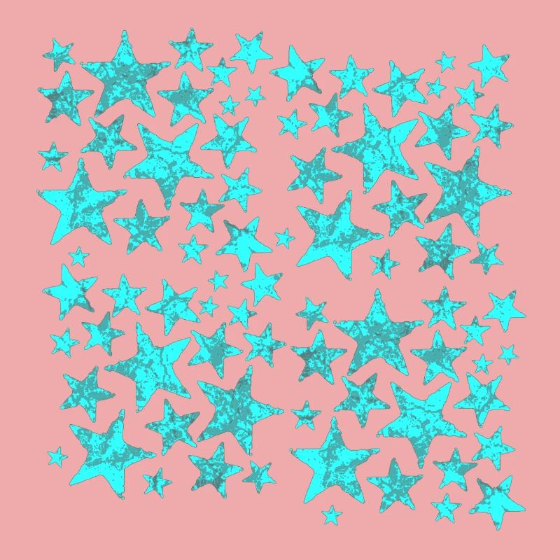Turquoise Star Pattern