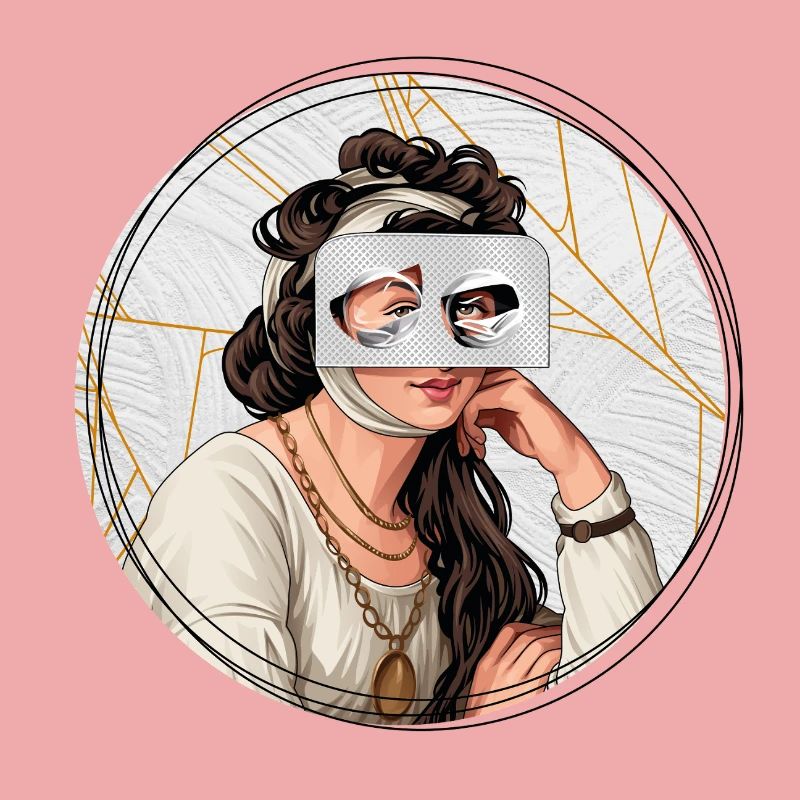 Illustration // Blick durch Medikamente