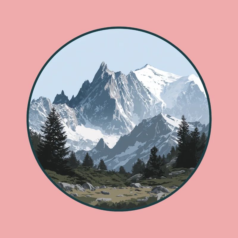 Mont Blanc mountain landscape