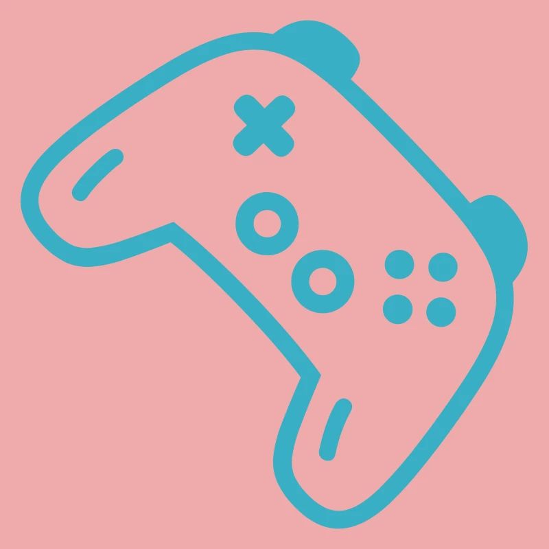 Türkise Controller-Silhouette