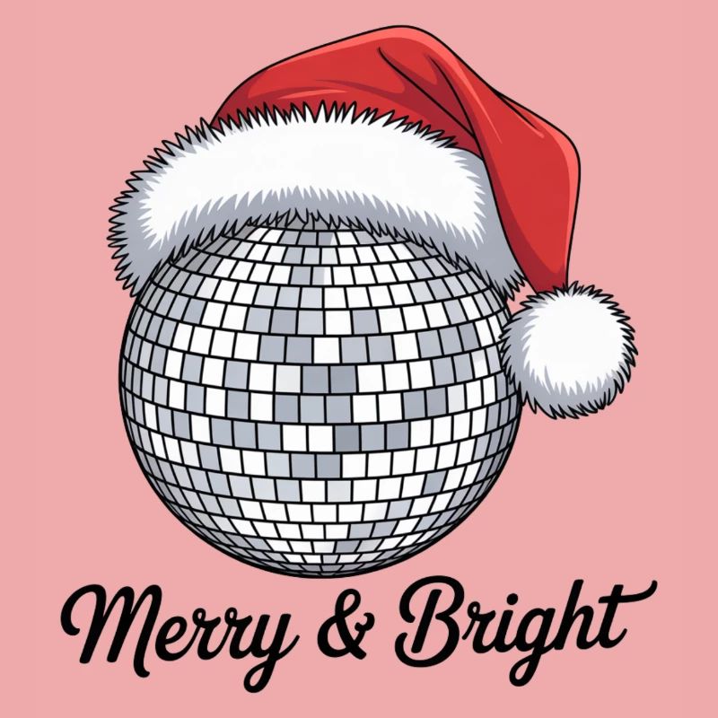 Disco Weihnachtsmann mit Merry & Bright