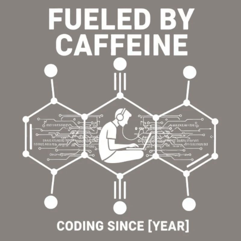 Fueled by Caffeine Coding Shirt | Programmer