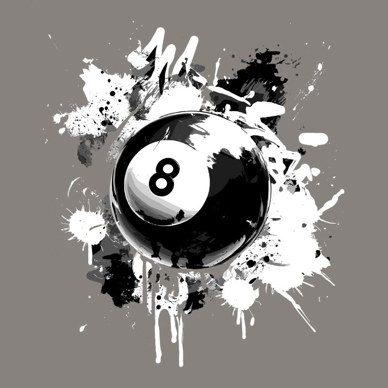 Conception créative de billard à 8 boules
