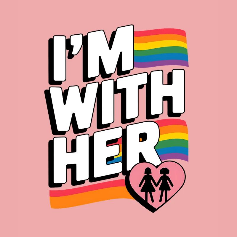 ICH BIN BEI IHR Pride Regenbogen