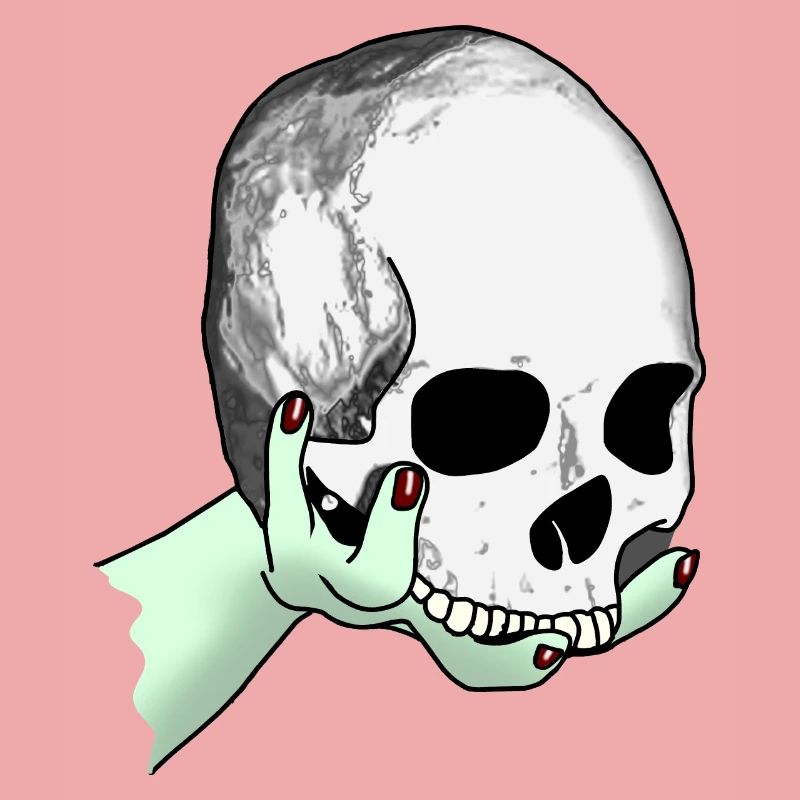 Totenkopf wird dargeboten