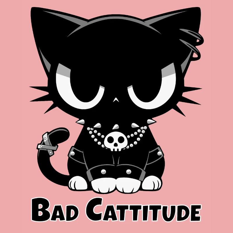Bad Cattitude Goth Cat with Attitude