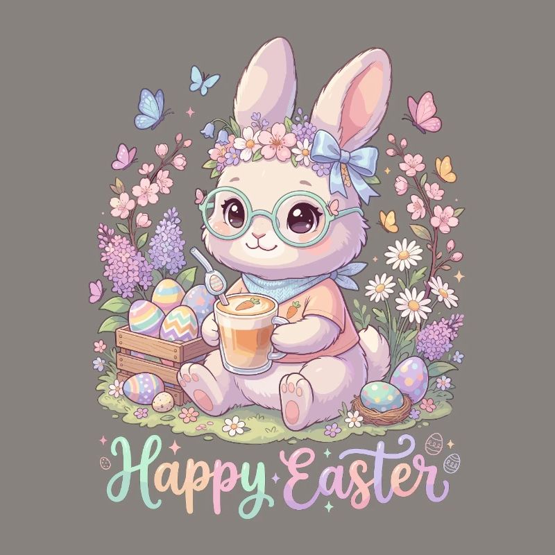 Pastel Bunny Easter Magic « Joyeuses Pâques »