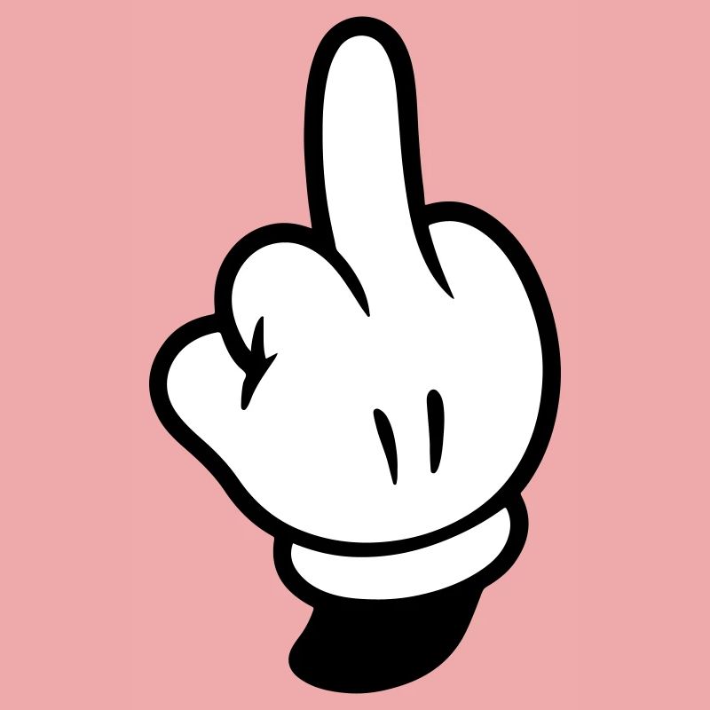 Mittelfinger Hand Comic