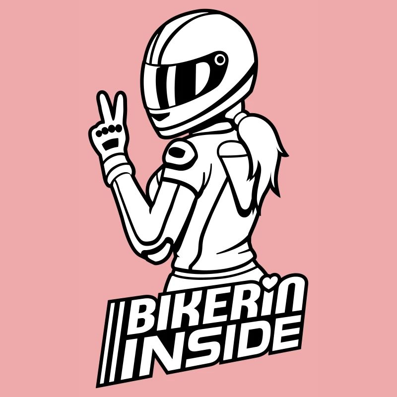 Bikerin inside (Farben änderbar)