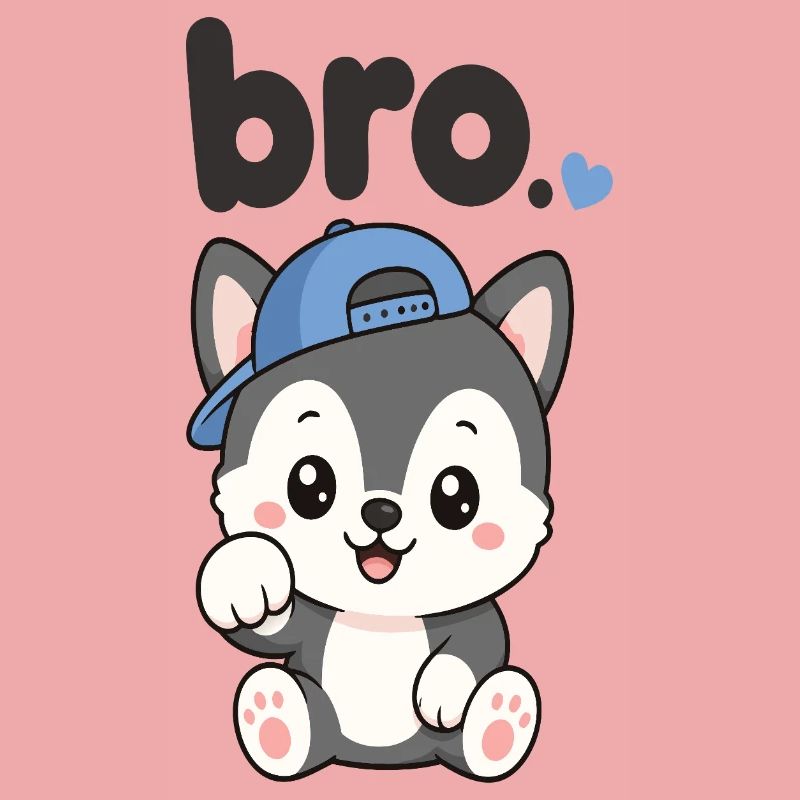 Blue Cap Husky Bro