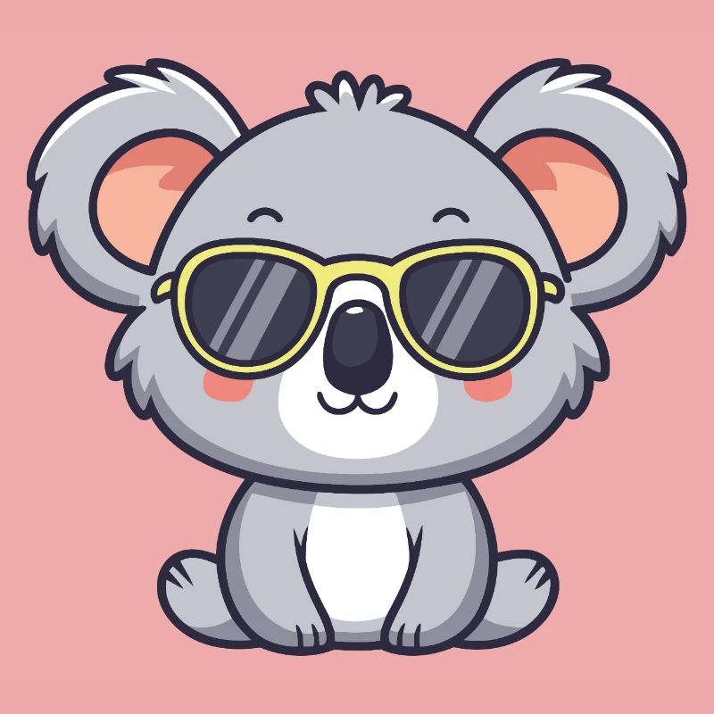Koala Yellow Pop Glasses