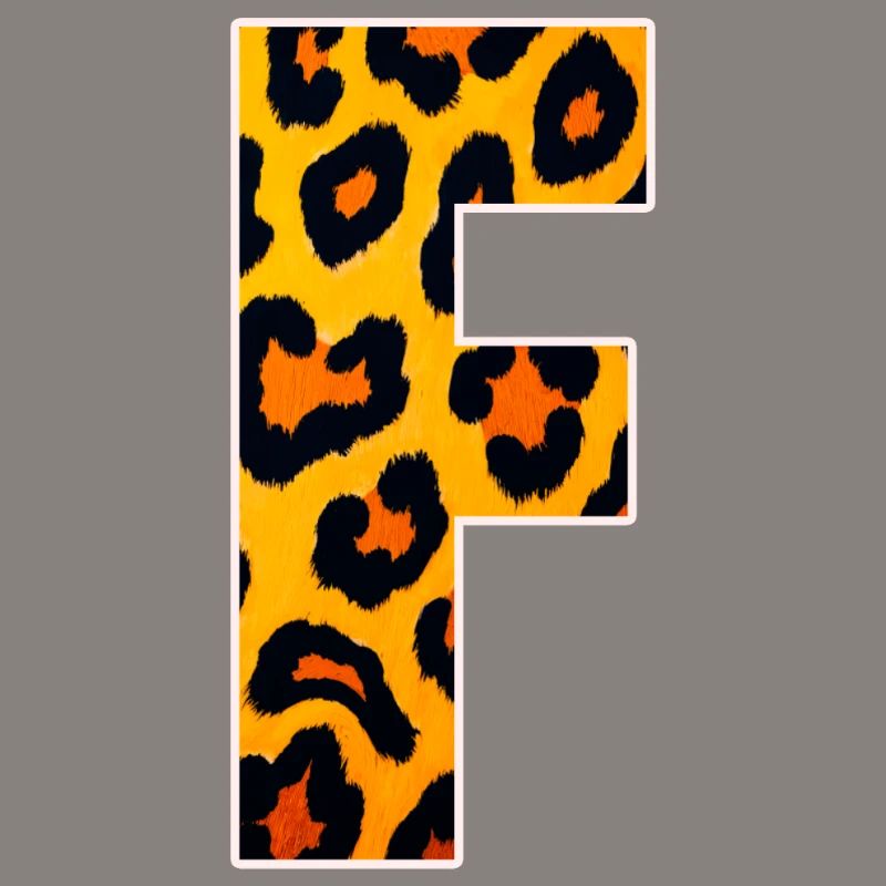 Leopard Effect Fire Orange Pattern