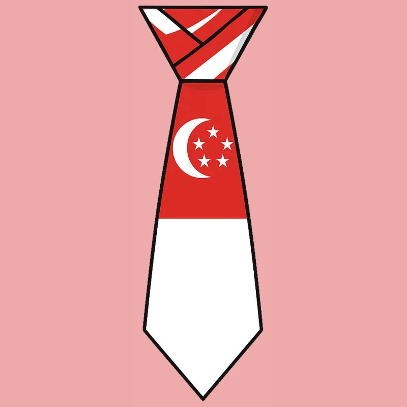 Cravate de Singapour – Conception du drapeau