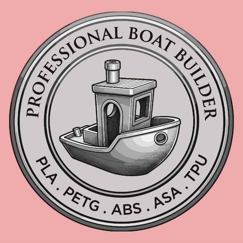 Constructeur professionnel de bateaux – Emblème d’impression 3D