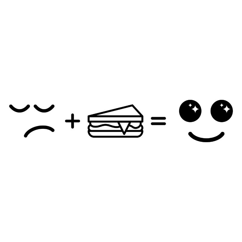 triste manger du gâteau devenir heureux