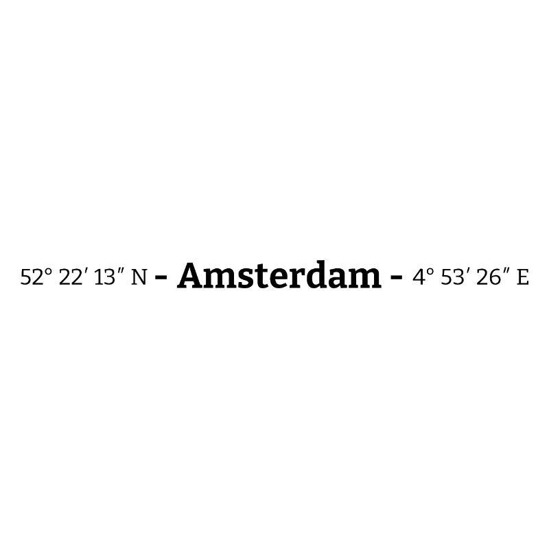 Coordinates Amsterdam