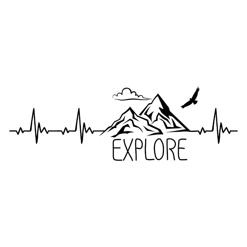 Explore Mountain Mountain Heartbeat Frequency Pulse ECG