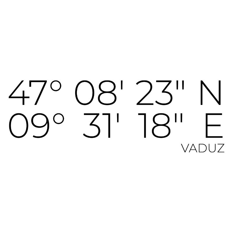 Coordinates Vaduz Liechtenstein