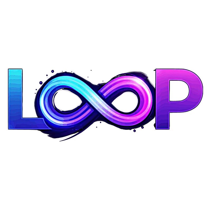 Neon Loop Unendlichkeit
