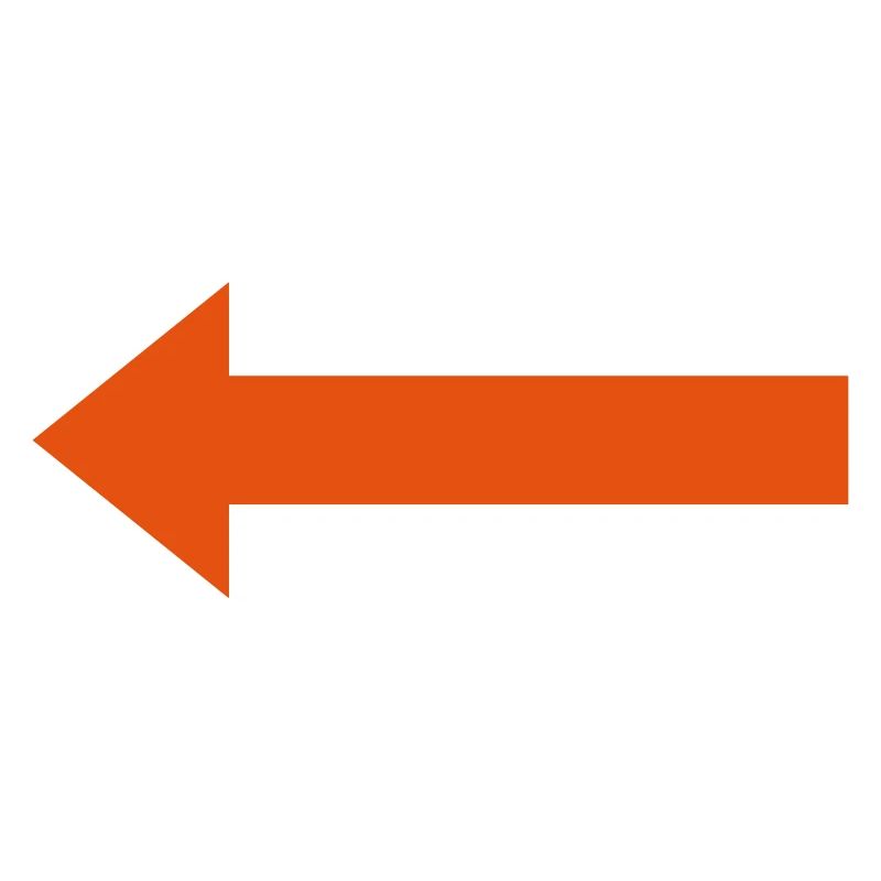 Flèche gauche orange