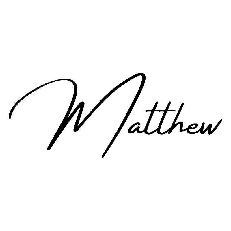 Conception du nom Matthew - Typographie élégante