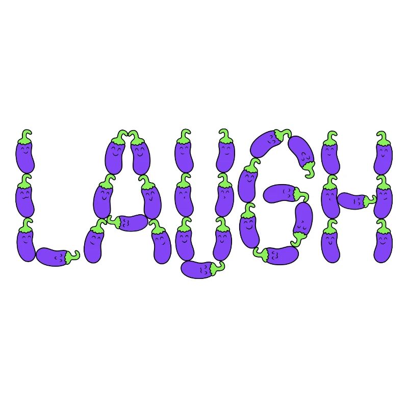 Auberginenlachen