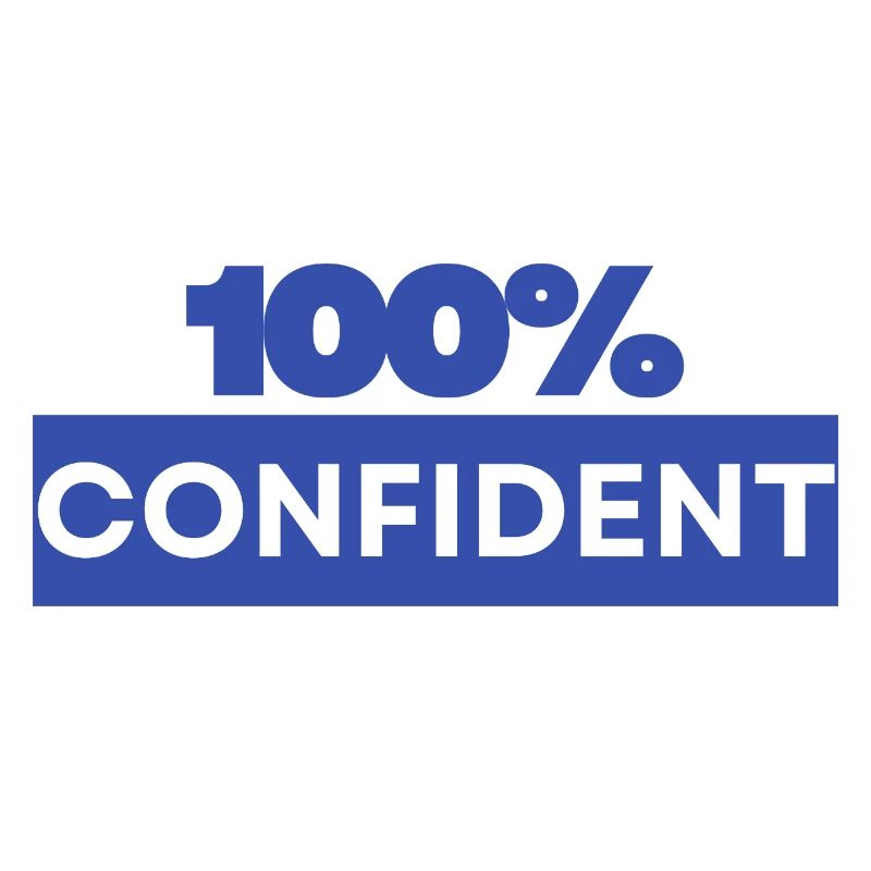 100% zuversichtlich