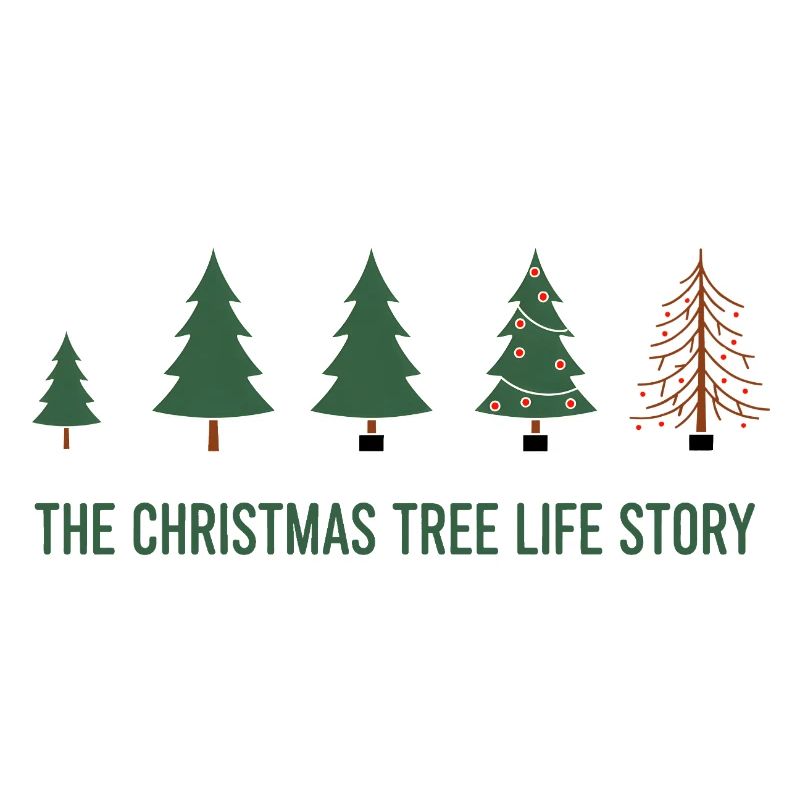 Évolution de l’arbre de Noël - Conception amusante de Noël