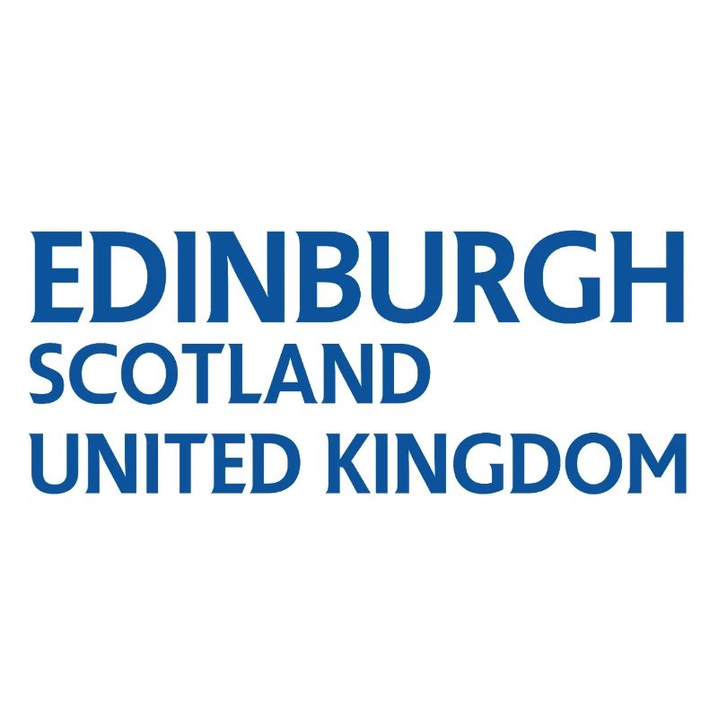 Edinburgh – Scotland Textdesign