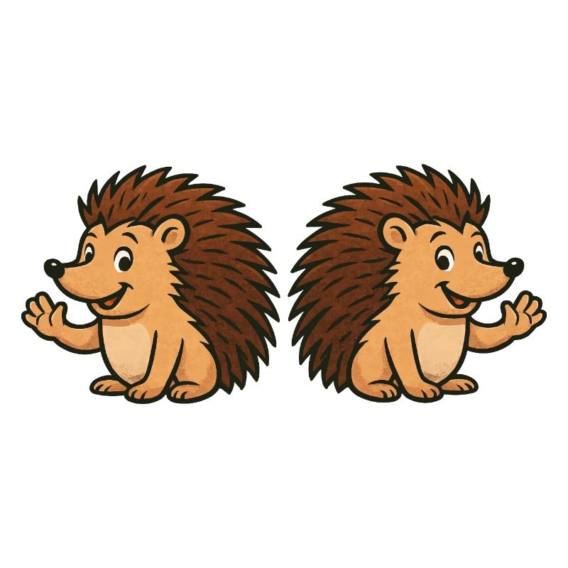 Niedliche Igel  Comic