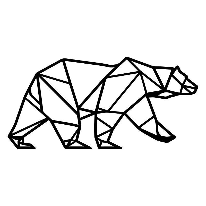 Eisbär Polar Bär Polygon Symbol