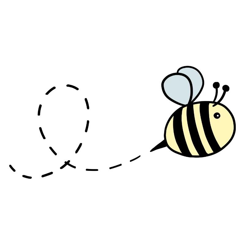 Bumblebee pastel flying