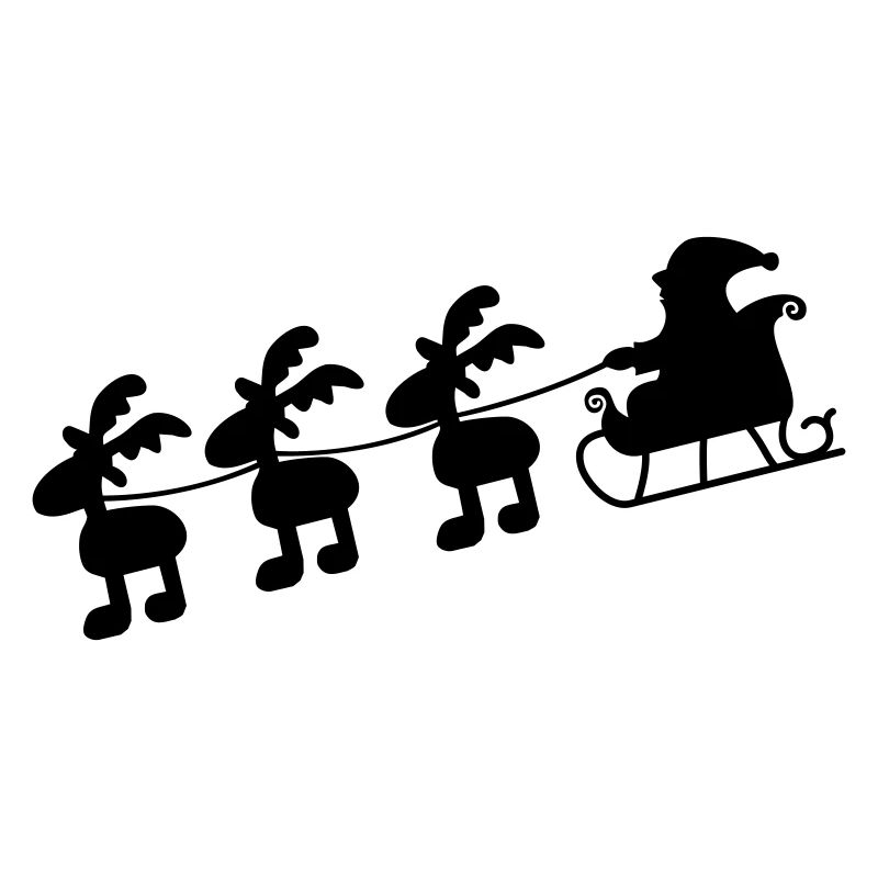 Weihnachtsmann mit Schlitten