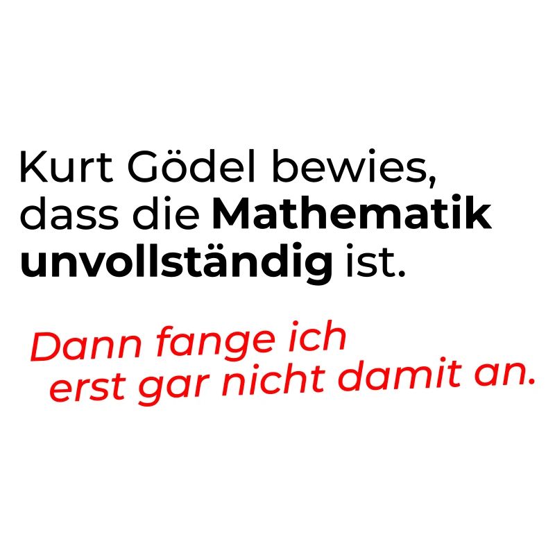 Mathematics incomplete