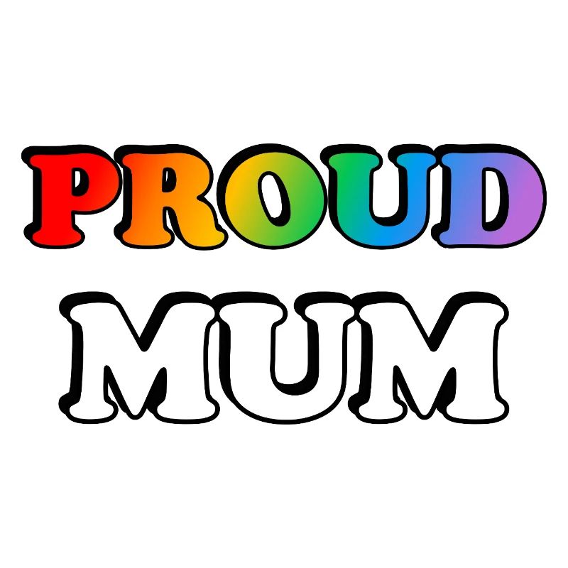 Regenbogen Stolze Mutter LGBTQ Stolz